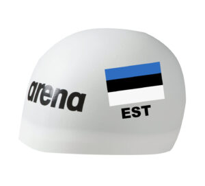 Swimming cap with Estonian flag
